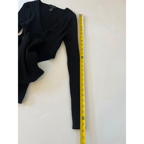 House of Harlow Ribbed Maxi Cut Out  Dress Womens Small Event Whimsigoth Grunge - Picture 16 of 16